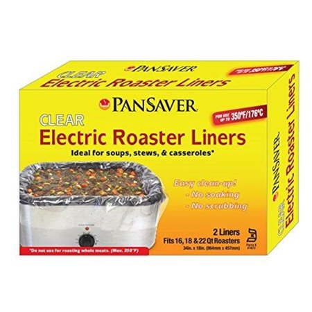 PANSAVER 18 qt. Clear Electric Roaster Liner - Case of 18 42120